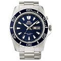 Orient Orient EM75002D (FEM75002D)  EM75002D механические мужские часы синий циферблат, браслет нержавеющая сталь — вид спереди