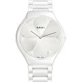Rado Rado True Thinline x Great Gardens of the World R27007032  R27007032 кварцевые женские часы  коричневый циферблат, браслет высокотехнологичная керамика — вид спереди