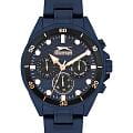 Slazenger Slazenger SL.09.2309.2.07  SL.09.2309.2.07 кварцевые мужские часы  синий циферблат, браслет суперметалл с ip покрытием — вид спереди