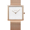Obaku Obaku V236LXVIMV  V236LXVIMV кварцевые женские часы белый циферблат, браслет сталь с ip покрытием — вид спереди