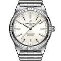 Breitling Breitling Chronomat Automatic 36 A10380591A1A1  A10380591A1A1 механические женские часы  белый циферблат, браслет нержавеющая сталь — вид спереди