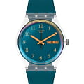 Swatch Swatch Gent Biosourced Standard SO28K700  SO28K700 кварцевые женские часы  бирюзовый циферблат, браслет силикон — вид спереди