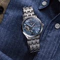 Orient Orient Star RE-AV0B08L мужские часы синий циферблат на запястье