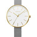 Obaku Obaku Mesh V211LXGIMC  V211LXGIMC кварцевые женские часы белый циферблат, браслет нержавеющая сталь — вид спереди