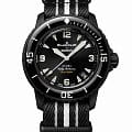 Swatch Swatch Sistem51 Scuba Bioceramic Standard SO35B400S  SO35B400S механические мужские часы  черный циферблат, браслет нейлон — вид спереди