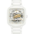 Rado Rado True Square Automatic Skeleton R27126012 Automatic R27126012 механические мужские часы белый циферблат, браслет высокотехнологичная керамика + титан — вид спереди