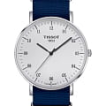 Tissot Tissot Everytime Large Nato T109.610.17.037.00 Everytime T1096101703700 кварцевые мужские часы  белый циферблат, браслет тканевый — вид спереди