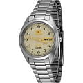 Orient Orient AB00003C (FAB00003C)  FAB00003C механические мужские часы желтый циферблат, браслет  — вид спереди