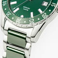 Jacques Lemans Jacques Lemans High Tech Ceramic 42-10C кварцевые мужские часы часы крупный план зеленый циферблата