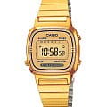 Casio Casio Collection LA670WGA-9  LA670WGA-9 кварцевые женские часы  циферблат, браслет сталь с ip покрытием — вид спереди