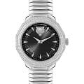 Plein Sport Plein Sport Dynasty PSOBA0523  PSOBA0523 кварцевые женские часы  черный циферблат, браслет нержавеющая сталь — вид спереди