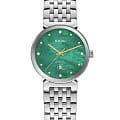Rado Rado Florence Diamonds R48913903  R48913903 кварцевые женские часы зеленый циферблат, браслет нержавеющая сталь — вид спереди