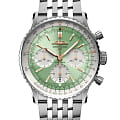 Breitling Breitling Navitimer B01 Chronograph 41 AB0139211L1A1  AB0139211L1A1 механические мужские часы зеленый циферблат, браслет нержавеющая сталь — вид спереди