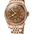 Oris Oris Big Crown Bronze Pointer Date 01 754 7741 3166-07 8 20 01  01 754 7741 3166-07 8 20 01 механические мужские часы желтый циферблат, браслет бронза — вид спереди