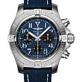 Breitling Breitling Avenger B01 Chronograph 45 AB01821A1C1X1  AB01821A1C1X1 механические мужские часы синий циферблат, браслет кожаный — вид спереди