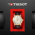 Tissot Tissot Classic Dream T129.410.26.263.00 кварцевые мужские часы часы, крупный план бежевый циферблат
