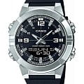 Casio Casio Collection AMW-870-1AVDF (AMW-870-1A)  AMW-870-1A кварцевые мужские часы черный циферблат, браслет пластик — вид спереди