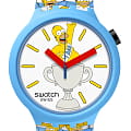 Swatch Swatch Big Bold Biosourced Standard SB05Z100  SB05Z100 кварцевые женские часы белый циферблат, браслет биоматериал — вид спереди
