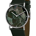 Jacques Lemans Jacques Lemans 1-2050A  1-2050A кварцевые женские часы зеленый циферблат, браслет кожаный — вид спереди