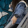 Casio Casio Baby-G BA-130-1A2DR (BA-130-1A2), baby-g япония женские часы на браслете пластик боковой вид