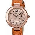 Casio Casio Sheen SHE-3051PGL-7AUDF  SHE-3051PGL-7AUDF кварцевые женские часы золотой циферблат, браслет кожаный — вид спереди