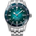 Orient Orient Star Sports Diver RE-AU0602E  RE-AU0602E механические мужские часы бирюзовый циферблат, браслет нержавеющая сталь — вид спереди