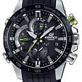 Casio Casio Edifice EQB-800BR-1A EQB EQB-800BR-1AER кварцевые мужские часы черный циферблат, браслет полимер — вид спереди