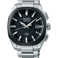 Seiko Seiko Astron GPS SSJ007J1  SSJ007J1 кварцевые мужские часы черный циферблат, браслет титановый — вид спереди