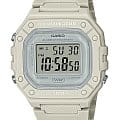 Casio Casio Collection W-218HC-8AVEF  W-218HC-8AVEF кварцевые мужские часы серый циферблат, браслет пластик — вид спереди