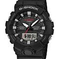 Casio Casio G-Shock GA-800-1A GA GA-800-1A электронные мужские часы черный циферблат, браслет полимер — вид спереди
