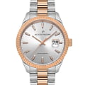 Jacques Philippe Jacques Philippe Solis JPQGS237328  JPQGS237328 кварцевые мужские часы серебристый циферблат, браслет нержавеющая сталь с pvd-покрытием — вид спереди