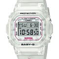 Casio Casio Baby-G BGD-565KRS-7E  BGD-565KRS-7E кварцевые женские часы белый циферблат, браслет пластик — вид спереди