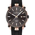 Jacques Lemans Jacques Lemans Derby 1-2203B  1-2203B механические мужские часы  черный циферблат, браслет силикон — вид спереди