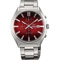 Orient Orient TT10002H (FTT10002H)  FTT10002H  мужские часы  красный циферблат, браслет  — вид спереди