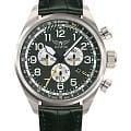 Aviator Aviator Airacobra V.2.25.7.171.4  V.2.25.7.171.4 кварцевые мужские часы зеленый циферблат, браслет кожаный — вид спереди