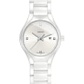 Rado Rado True R27061712  R27061712 кварцевые женские часы белый циферблат, браслет керамика — вид спереди