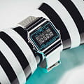Casio Casio Vintage A700WEMS-1BEF, vintage япония мужские часы на браслете нержавеющая сталь боковой вид