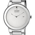 Citizen Citizen Eco-Drive Axiom AU1060-51A  AU1060-51A кварцевые мужские часы белый циферблат, браслет нержавеющая сталь — вид спереди
