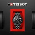 Tissot Tissot PRC 200 Chronograph T114.417.33.057.00 кварцевые мужские часы часы, крупный план черный циферблат