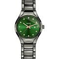 Rado Rado True Diamonds R27060742  R27060742 кварцевые женские часы зеленый циферблат, браслет плазменная керамика — вид спереди