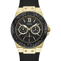 Guess GUESS W1053L7  W1053L7 кварцевые женские часы черный циферблат, браслет силикон — вид спереди