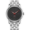 Hamilton Hamilton Jazzmaster Thinline Special Edition H38421130  H38421130 кварцевые мужские часы черный циферблат, браслет нержавеющая сталь — вид спереди