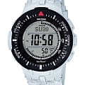 Casio Casio Pro Trek PRG-300CM-7E PRG PRG-300CM-7E кварцевые мужские часы черный циферблат, браслет пластик — вид спереди