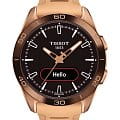 Tissot Tissot T-Touch Connect Sport T153.420.47.051.05 T Touch T1534204705105 кварцевые мужские часы  черный циферблат, браслет силикон — вид спереди