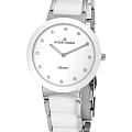Jacques Lemans Jacques Lemans High Tech Ceramic 42-7H  42-7H кварцевые женские часы белый циферблат, браслет керамика — вид спереди
