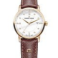 Maurice Lacroix Maurice Lacroix Eliros Date EL1094-PVP01-150-1  EL1094-PVP01-150-1 кварцевые женские часы белый циферблат, браслет кожаный — вид спереди
