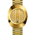 Rado Rado The Original R12304303  R12304303 кварцевые мужские часы  золотой циферблат, браслет нержавеющая сталь с pvd-покрытием — вид спереди