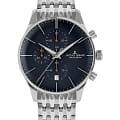 Jacques Lemans Jacques Lemans London 1-2163H  1-2163H кварцевые мужские часы синий циферблат, браслет нержавеющая сталь — вид спереди