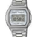 Casio Casio Collection A1000D-7EF  A1000D-7EF электронные женские часы серый циферблат, браслет нержавеющая сталь — вид спереди