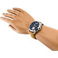 Casio Casio Edifice EFV-520L-2A кварцевые мужские часы часы крупный план синий циферблата